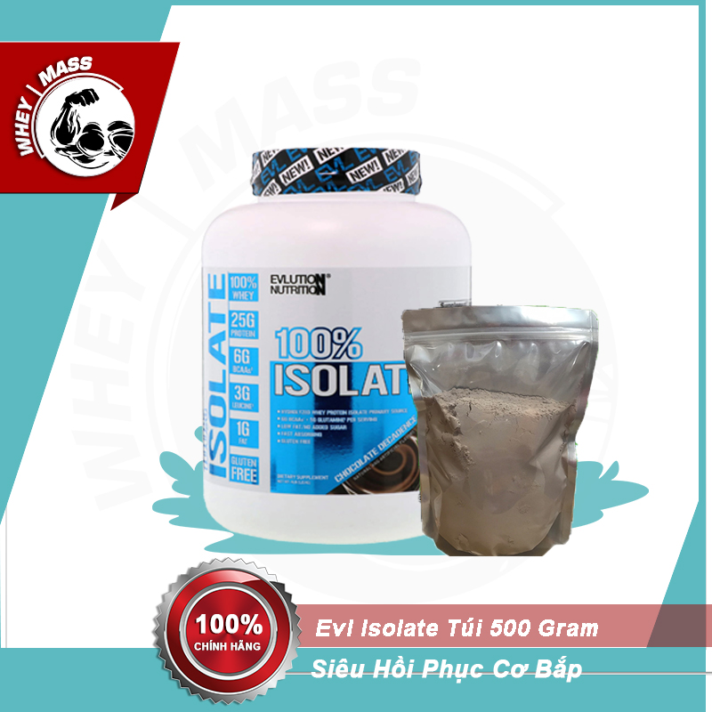 [Hcm]Gói Dùng Thử Whey Evolution 100% Isolate Túi 500Gram