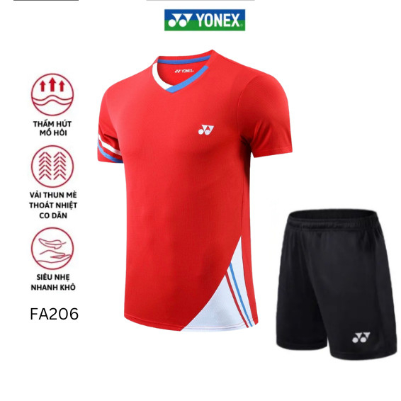 Áo cầu lông quần cầu lông Yonex FA206 chuyên nghiệp mới nhất sử dụng tập luyện và thi đấu cầu lông  FAVAHI