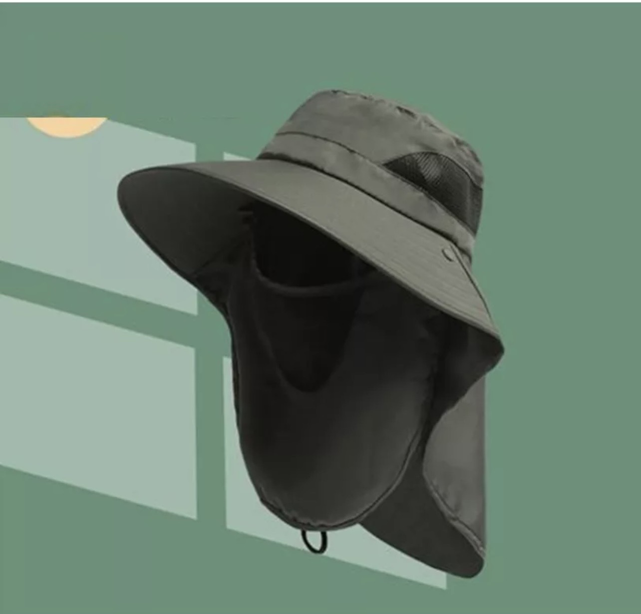 [Mũ vành] Mũ chống nắng cho nam rộng vành kèm khẩu trang cao cấp nón khẩu trang cho nam - hè 1054 a1