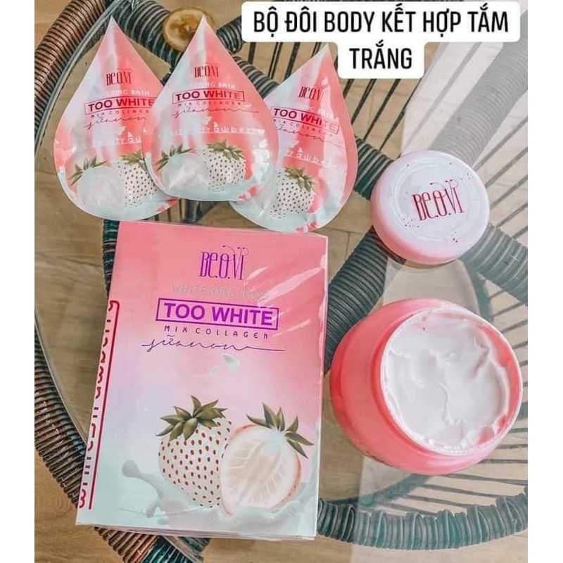 Combo Tăm Trắng Kem Body Beovi Thu Thuỷ