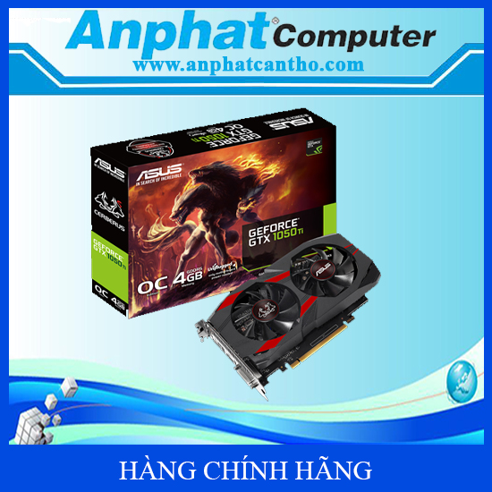 Card Màn Hình VGA ASUS GTX 1050TI-Ceberus 4G 2 FAN Hàng Công ty (Fullbox) – Bảo hành 36 tháng