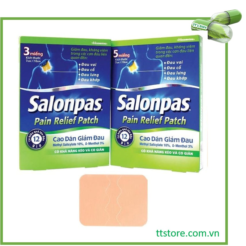 [Hcm]Cao Dán Salonpas Màu Da - Salonpas Pain Relief Patch