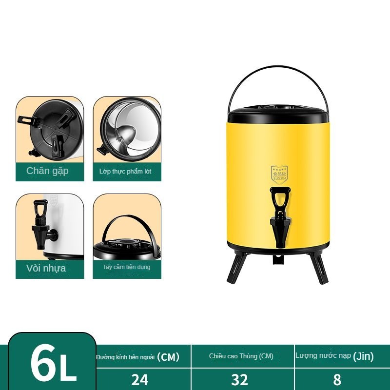 bình ủ trà Bình giữ nhiệt ủ trà Inox304 bình nước nóng lạnh có vòi bình ủ trà giữ nhiệt