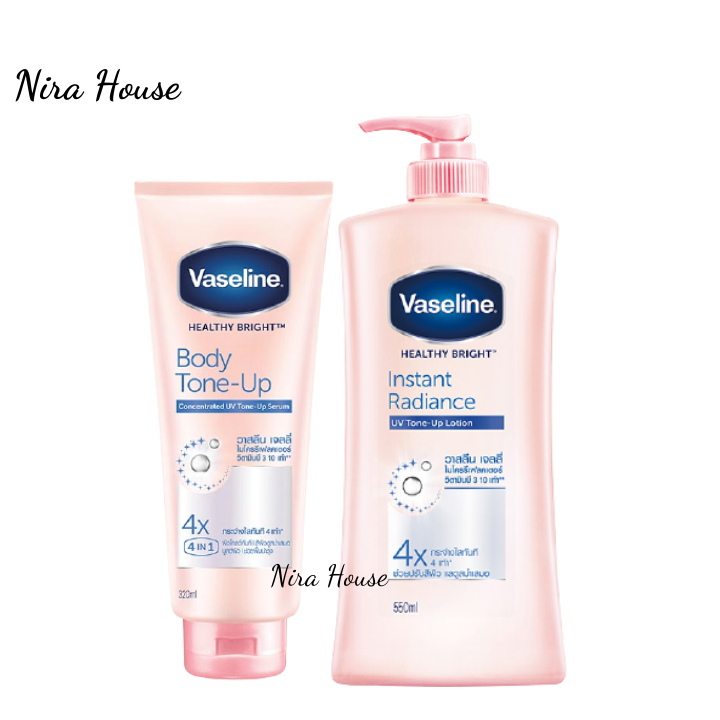 (Mẫu mới nhiều size)Sữa dưỡng thể Vaseline 4x 320ml Thái Lan dưỡng trắng da bật tone