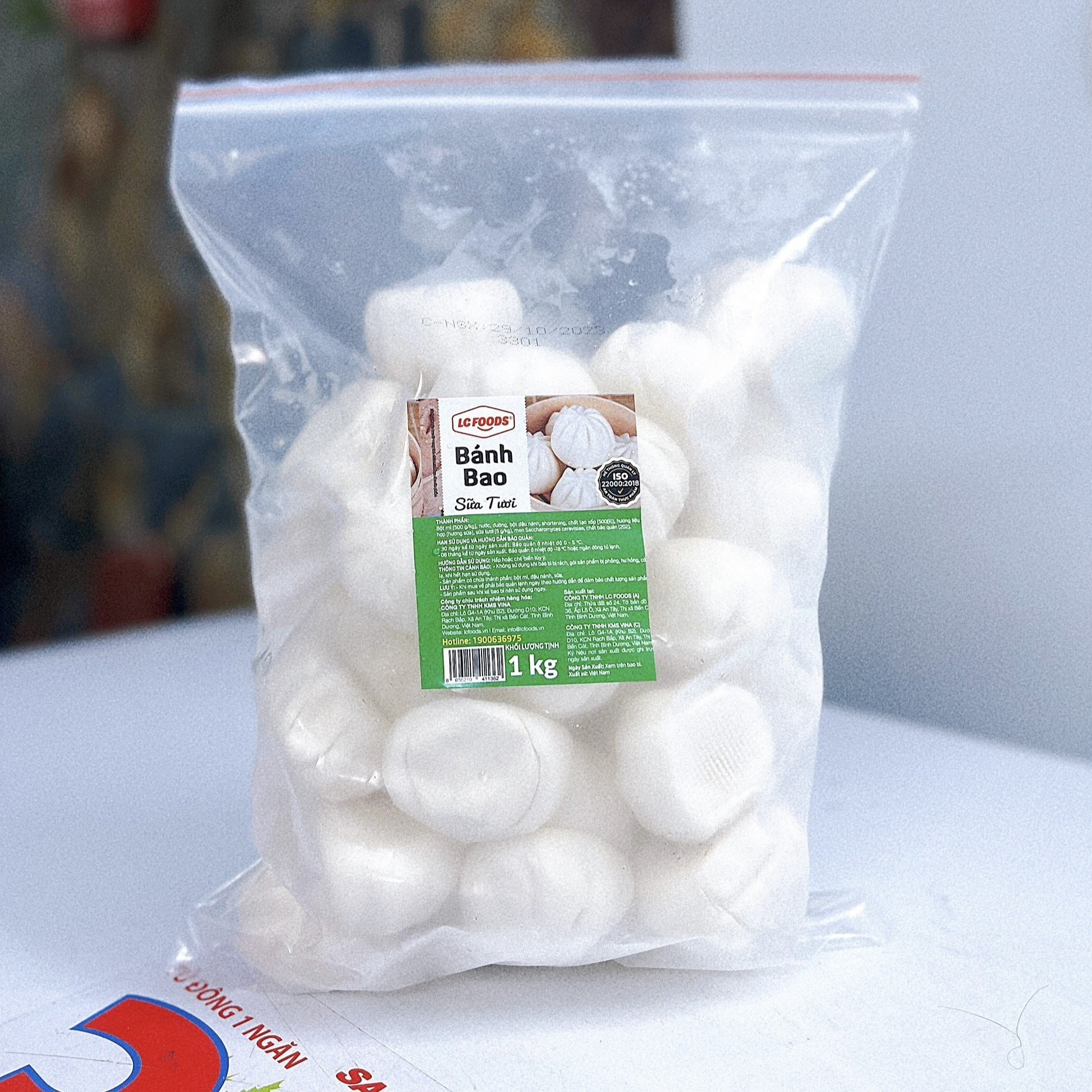Bánh bao chay mini mềm thơm ngon tiện lợi ( bịch 1kg -40c)