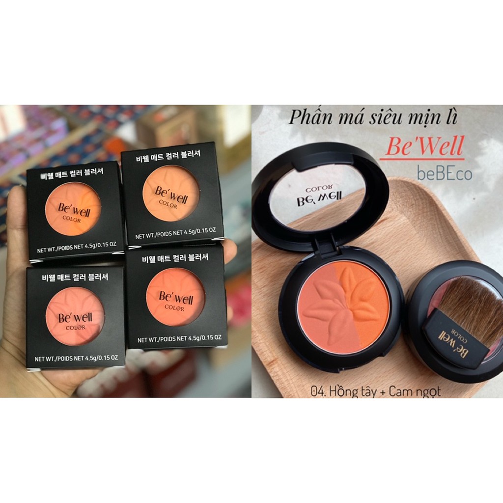 PHẤN MÁ HỒNG BE WELL Siêu Mịn Chuẩn Hàn Quốc Frorence86 Store