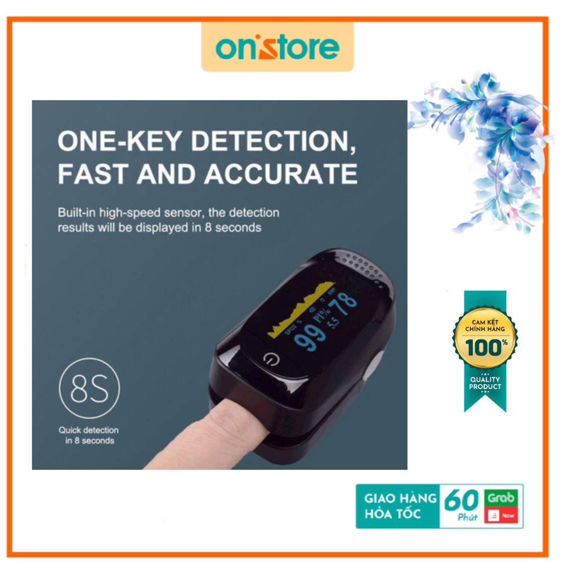 Máy Đo Nhịp Tim Nồng Độ Oxy Trong Máu Cầm Tay SP02 Oxy Meter Màu Đen A2 Cho Kết Quả Đo Nhanh Và Có Độ Chính Xác Cao Nhỏ Gọn Tiện Dụng Giá Rẻ