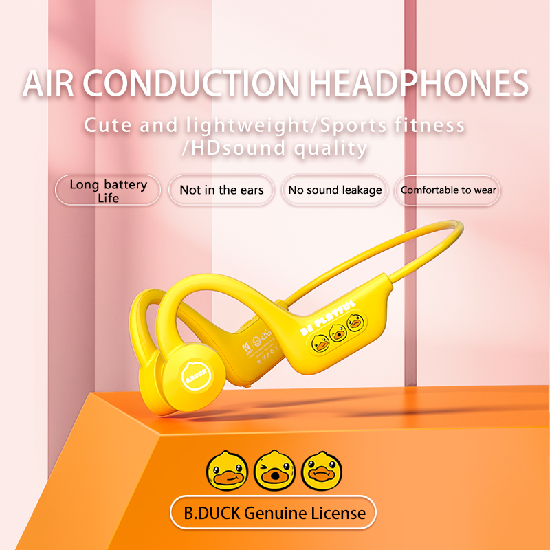 B.DUCK K19 TWS Tai Nghe Không Dây Bluetooth Tai Nghe Dẫn Khí BT 5.0 Micrô Tích Hợp Khử Tiếng ồn 130m