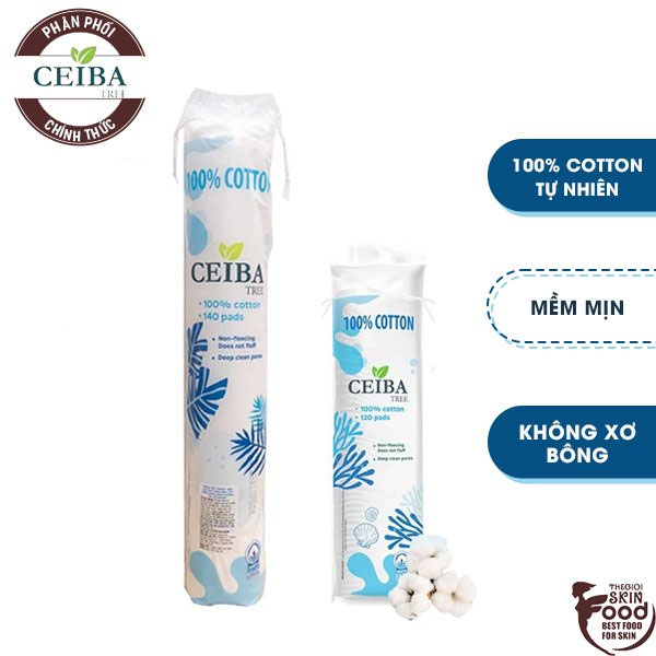 Bông Tẩy Trang 100% Cotton Ceiba Tree