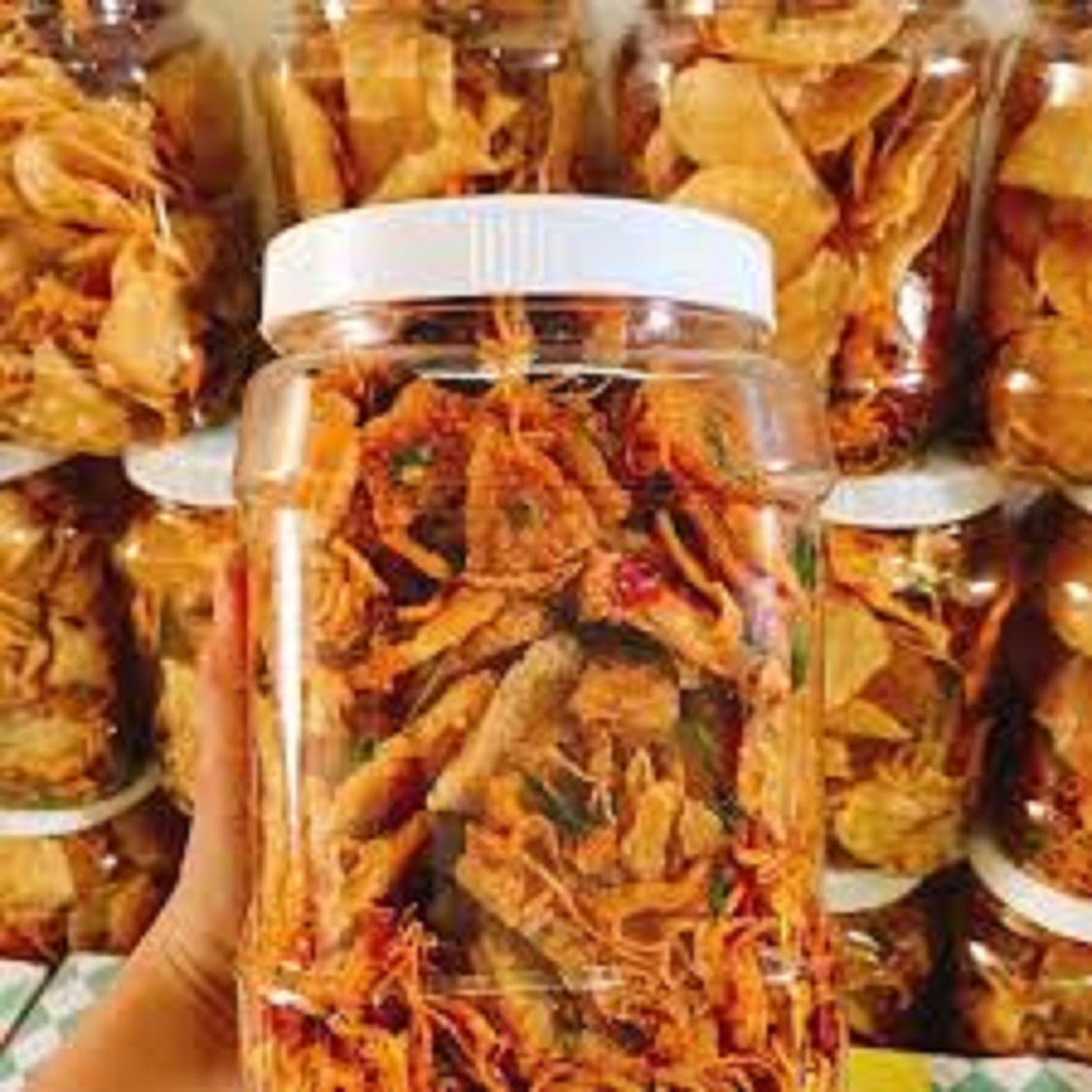 1KG CƠM CHÁY LẮC KHÔ GÀ
