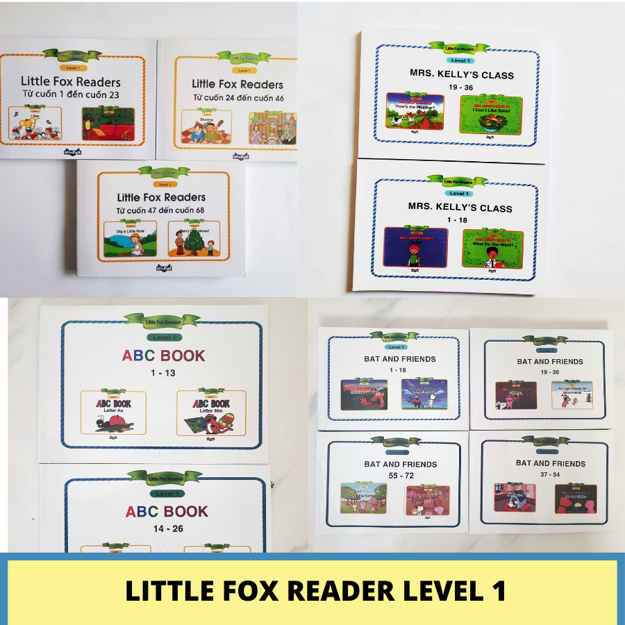 Trọn bộ LITTLE FOX - LEVEL 1 - Tặng File nghe + Video