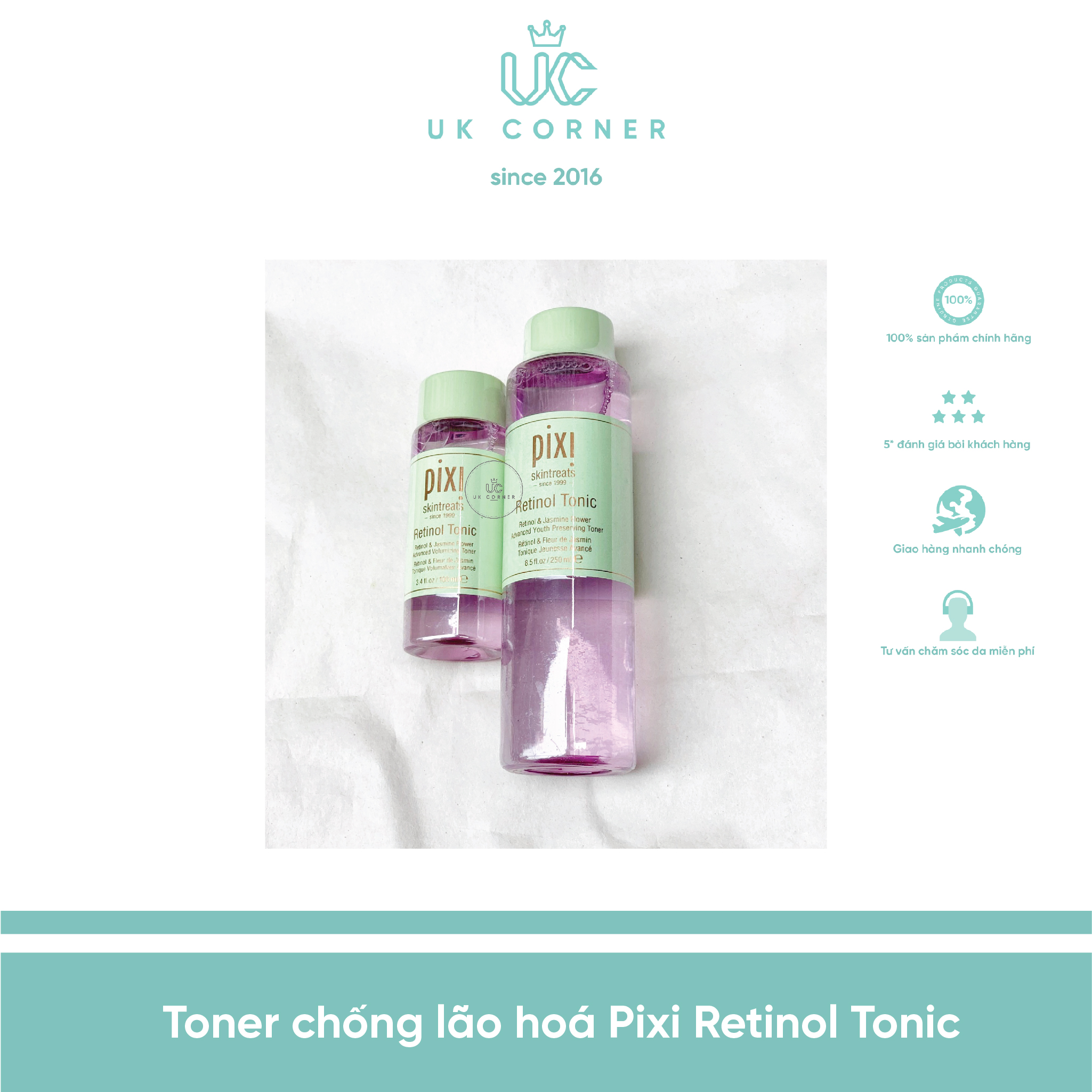 Toner Chứa Retinol Chống Lão Hoá Pixi Retinol Tonic