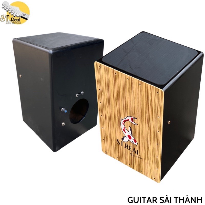 (Miễn Phí Ship) Trống cajon AB có lắp EQ chơi với loa biểu diễn độc tấu đệm đàn ghita trong biểu diễ