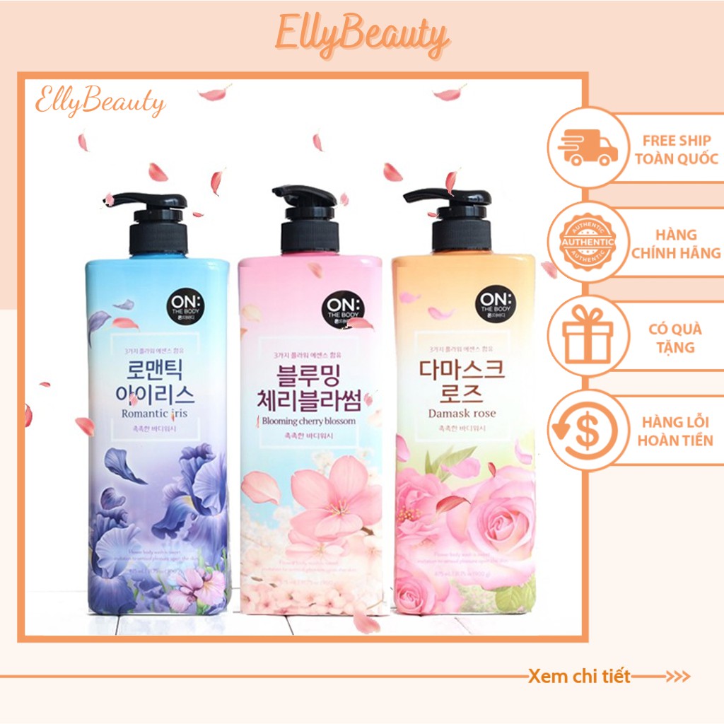 Sữa Tắm Trắng Da The On Body Perfume Sweet Love Body Wash 900Ml Chuẩn Hàn Quốc