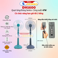 Quạt Đứng Cao Cấp 47W Senko DH1600 (Có chế độ hẹn giờ) - Quạt L1638 (Thân nhựa) - Quạt LS1630 (Thân Sắt) - Hàng chính hãng - Bảo Hành 24 Tháng -Tiện Lợi