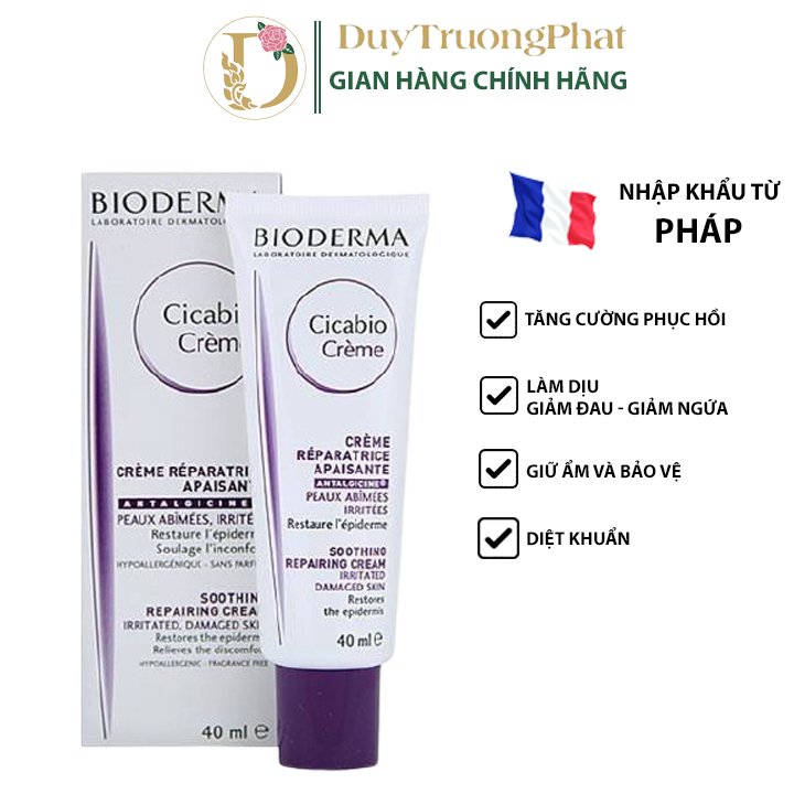Kem Dưỡng Làm Dịu Và Phục Hồi Da Bioderma Cicabio Crème - 40Ml - 100Ml Dành Cho Mọi Loại Da Đặc Biệt Cho Da Nhạy Cảm Chống Kích Ứng Và Lão Hóa Da