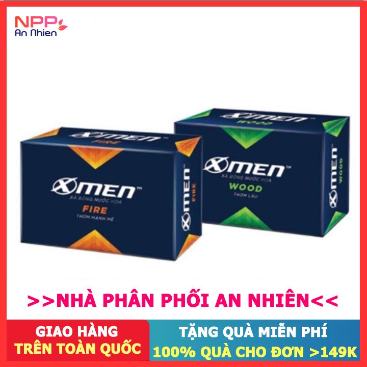 Combo 2 Xà Bông Cục X - Men Fire Và Wood 90G - Npp An Nhiên