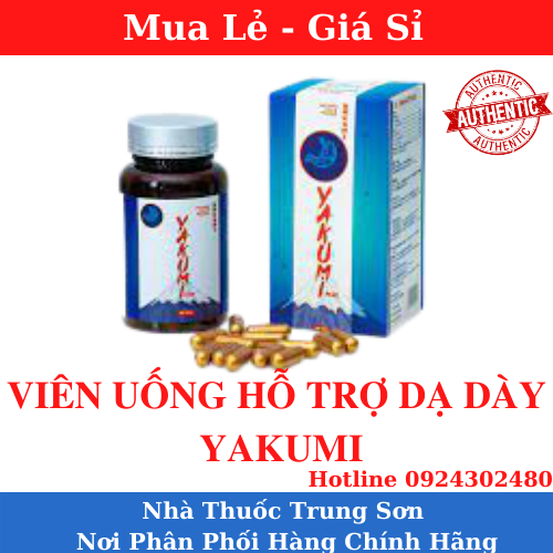 [Hcm]Viên Uống Yakumi Plus Hỗ Trợ Giảm Axit Dịch Vị Bảo Vệ Niêm Mặc Dạ Dày Tá Tràng (Chai 48 Viên) Ts01