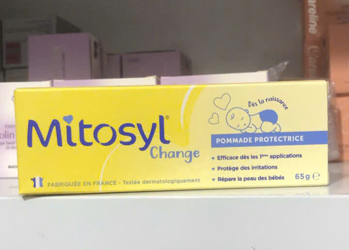 Kem Mitosyl Change giảm sẹo, hăm tã côn trùng cắn cho trẻ em và người lớn, Pháp ( 65g)