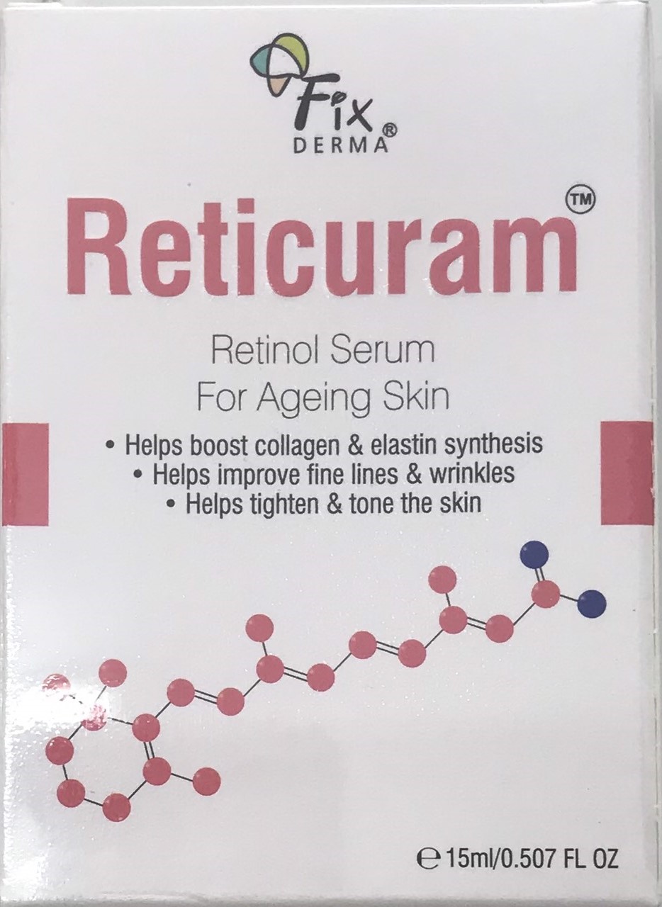 Serum Retinol Trẻ Hóa Làn Da Phù Hợp Cả Da Nhạy Cảm Fixderma Reticuram Serum 15Ml