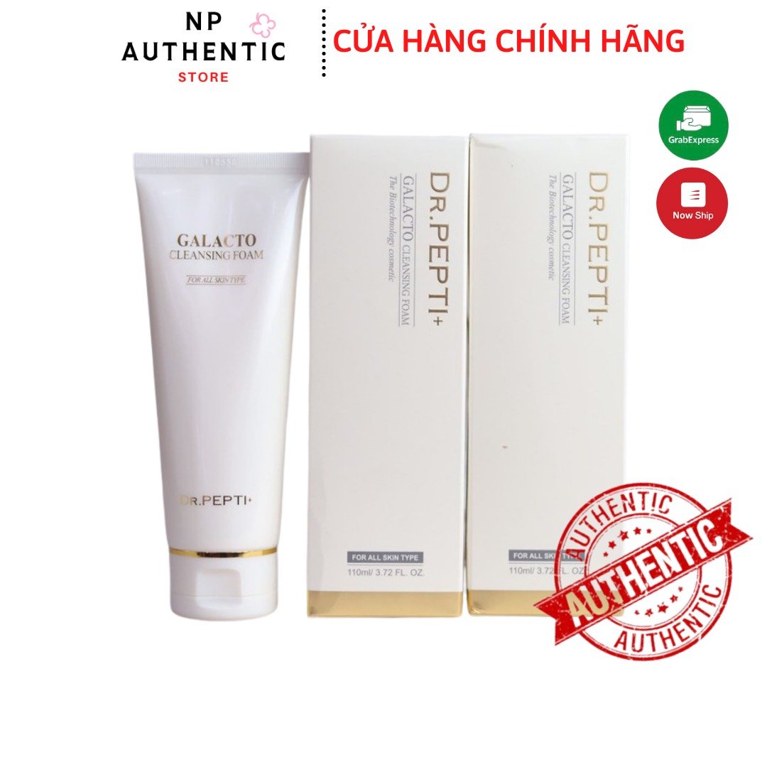 [Chính Hãng] Sữa Rửa Mặt Căng Bóng Da Dr.pepti+ Galacto Cleansing Foam 110Ml