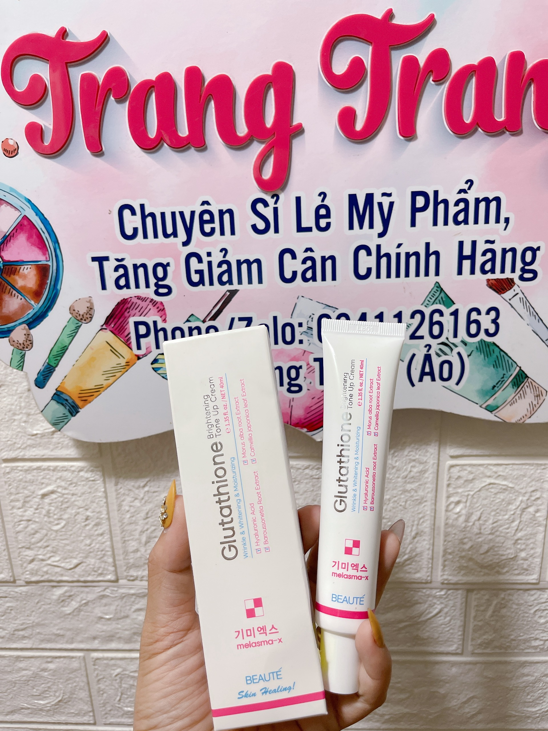 Kem Truyền Trắng Da Melasma - X Glutathione Bright Tone Up Cream