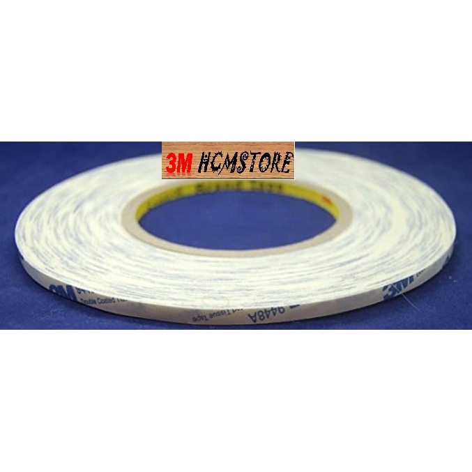 3M 9448A 5mm dài 50met - BĂNG KEO HAI MẶT ĐA NĂNG phù hợp dán cho nhiều chất liệu khác nhau như kim
