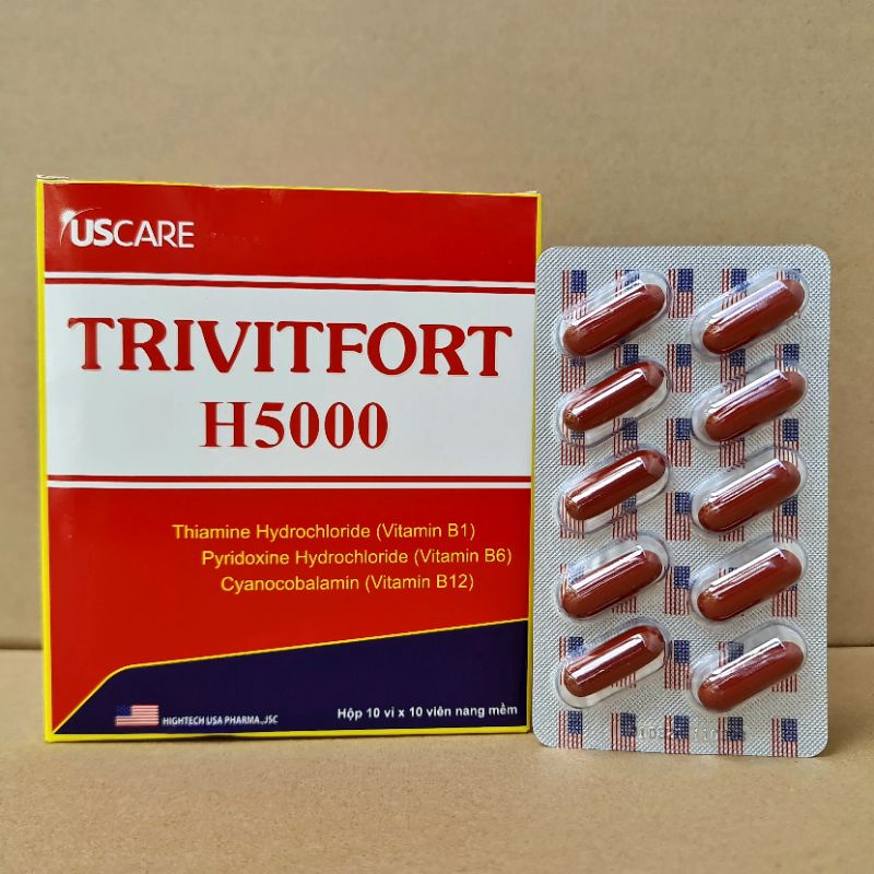 Bổ sung vitamin B1 B6 B12 cho cơ thể TRIVITFORT H5000