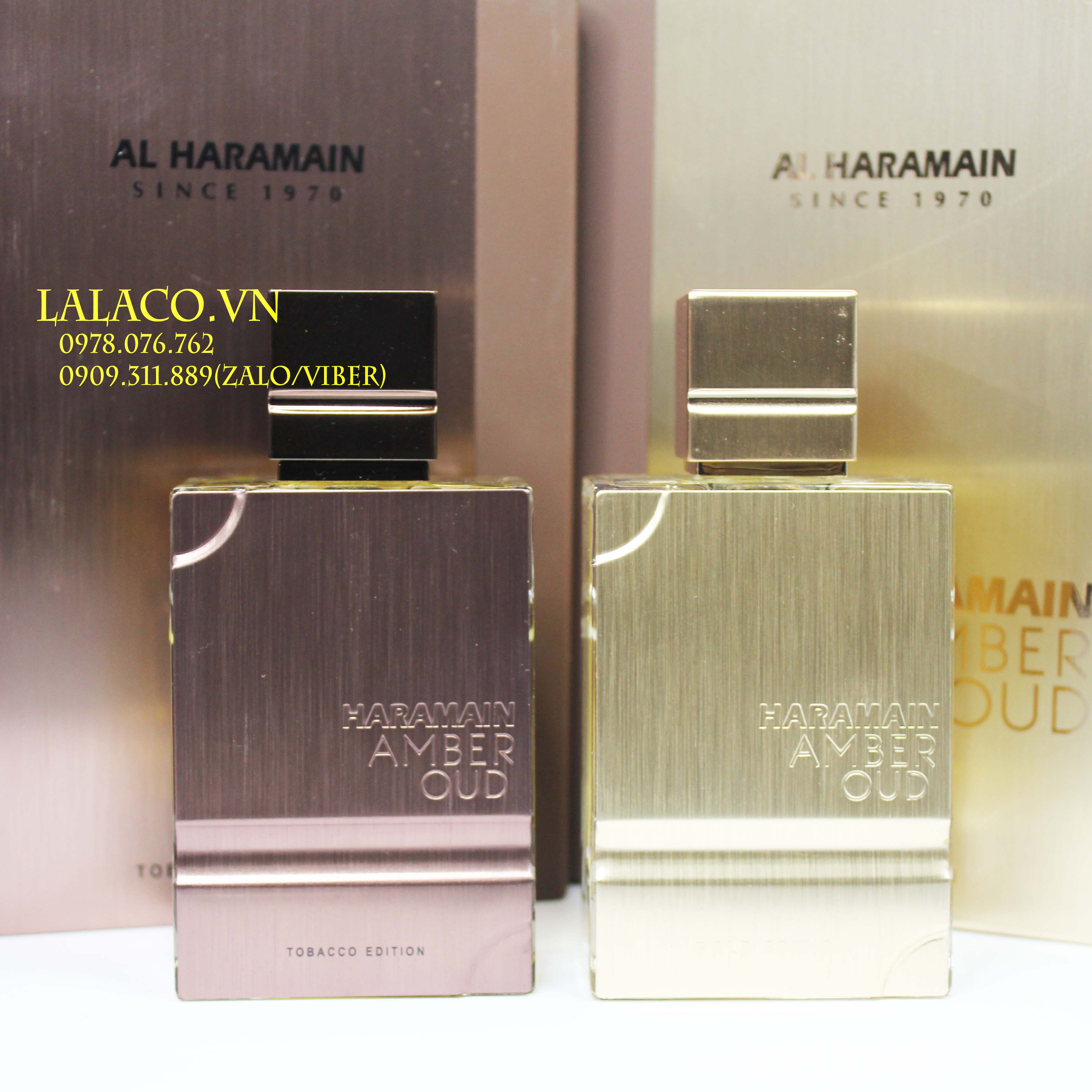 [Hcm]Nước Hoa Al Haramain Amber Oud Gold Edition & Tobacco Edition Edp 60Ml