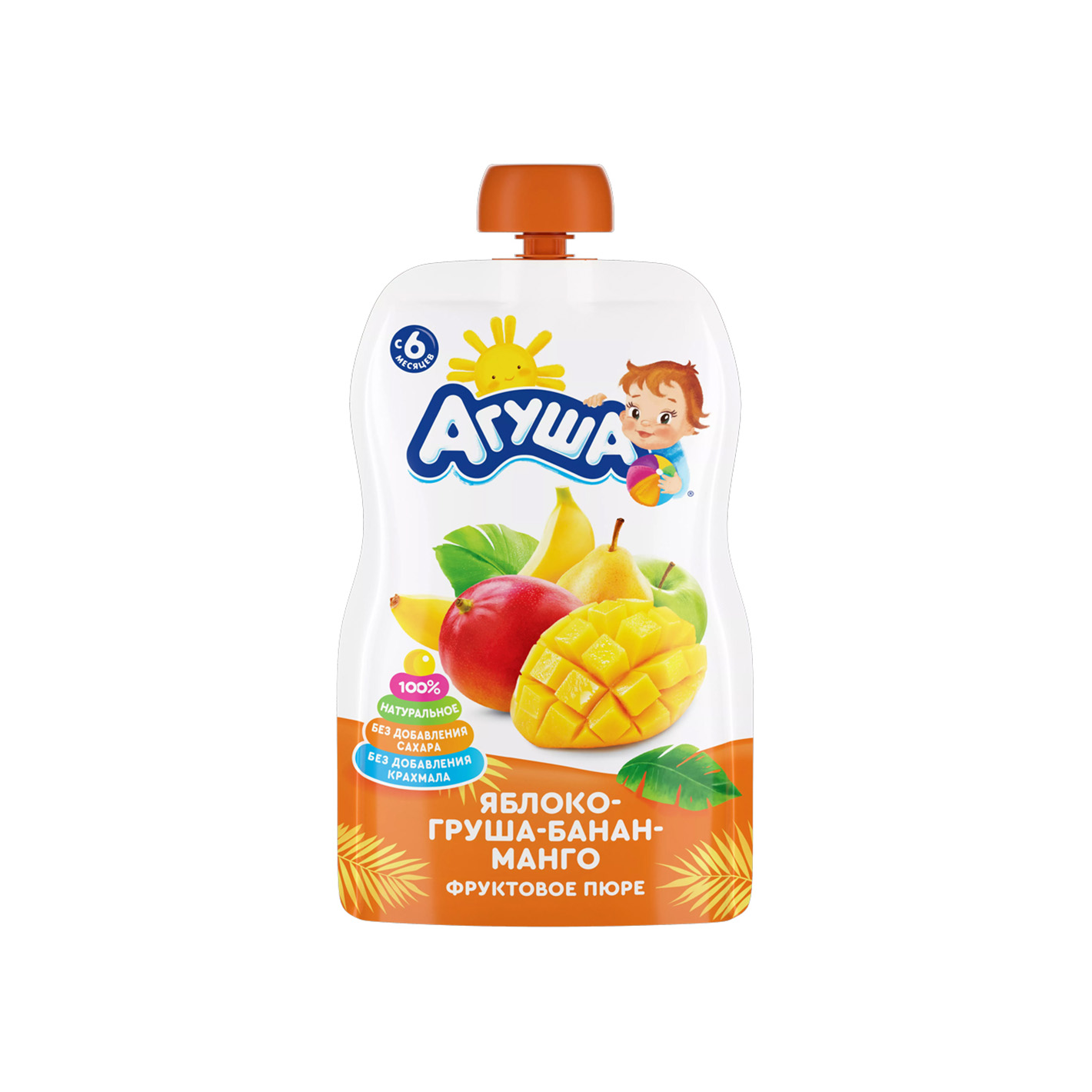 Trái Cây Nghiền Agusha Vị Hoa Quả Bổ Sung Chất Dinh Dưỡng Vitamin Giúp Bé Ăn Ngon 90g Từ 6 Tháng - Bibo Mart