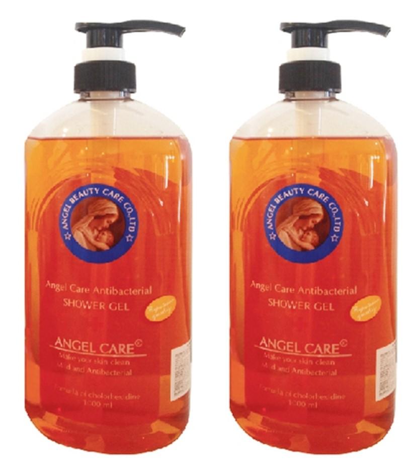 Combo 2 Chai Gel Tắm Angel Care Diệt Khuẩn Khử Mùi 1000Ml