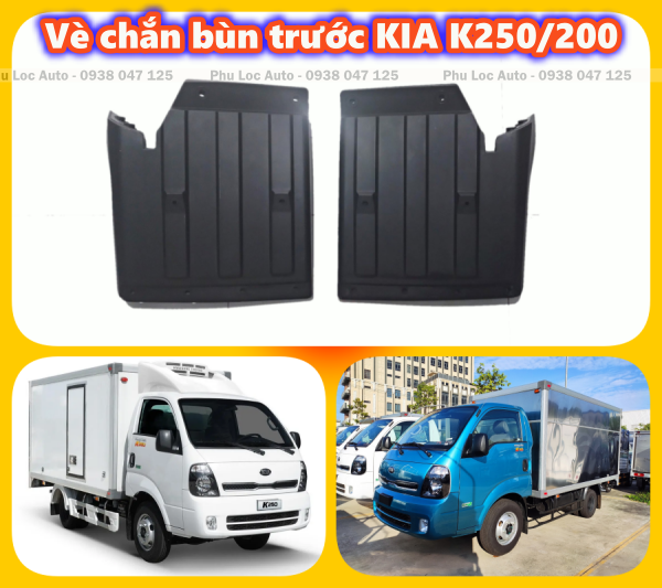 Vè nhựa chắn bùn bánh trước xe tải THACO KIA K200 K250 K149 K100 K250 1T9 2T loại tốt ( giá 1 cái)