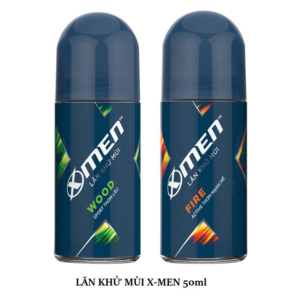 [Hcm]Lăn Khử Mùi Nam X - Men Wood/Fire 50Ml