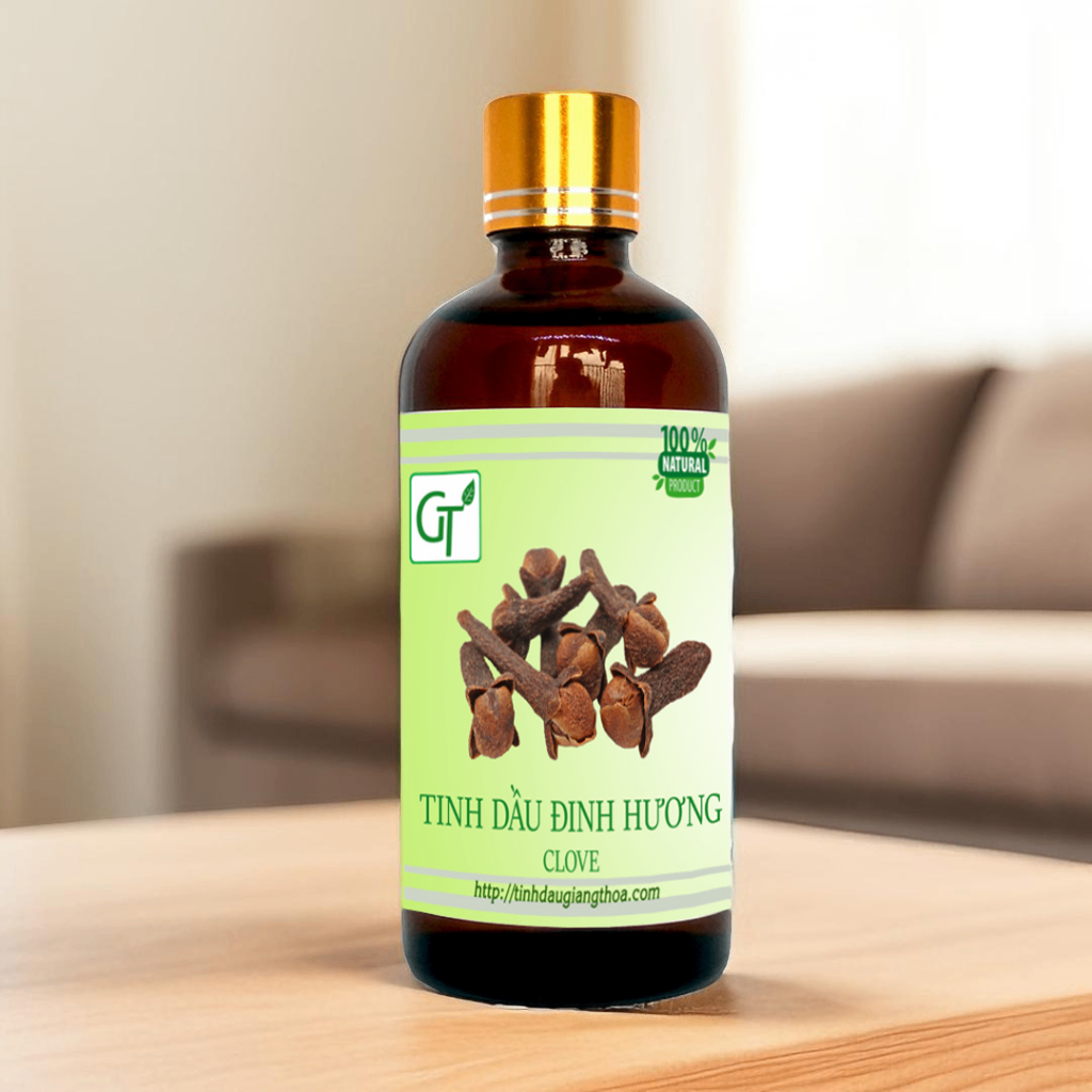 Tinh Dầu Đinh Hương 💖𝙁𝙍𝙀𝙀𝙎𝙃𝙄𝙋💖 Tinh Dầu Đinh Hương Nguyên Chất 10 - 100ml Xông Phòng giảm Đau Nhức Răng