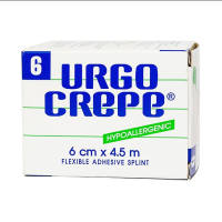 Băng keo thun co giãn Urgo Crepe size 6cm x 4.5m cố định phẫu thuật chỉnh hình dự phòng chấn thương cơ khớp