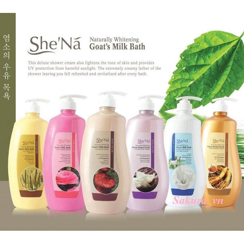 Sữa Tắm Shena 1200Ml Malaysia - Đủ Màu - Hàng Nhập Khẩu Chính Hãng