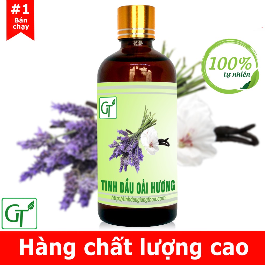 Tinh Dầu Oải Hương (Lavender) Nguyên Chất 100% - Pháp - Xông Phòng Chăm Sóc Da Thơm Sang Trọng