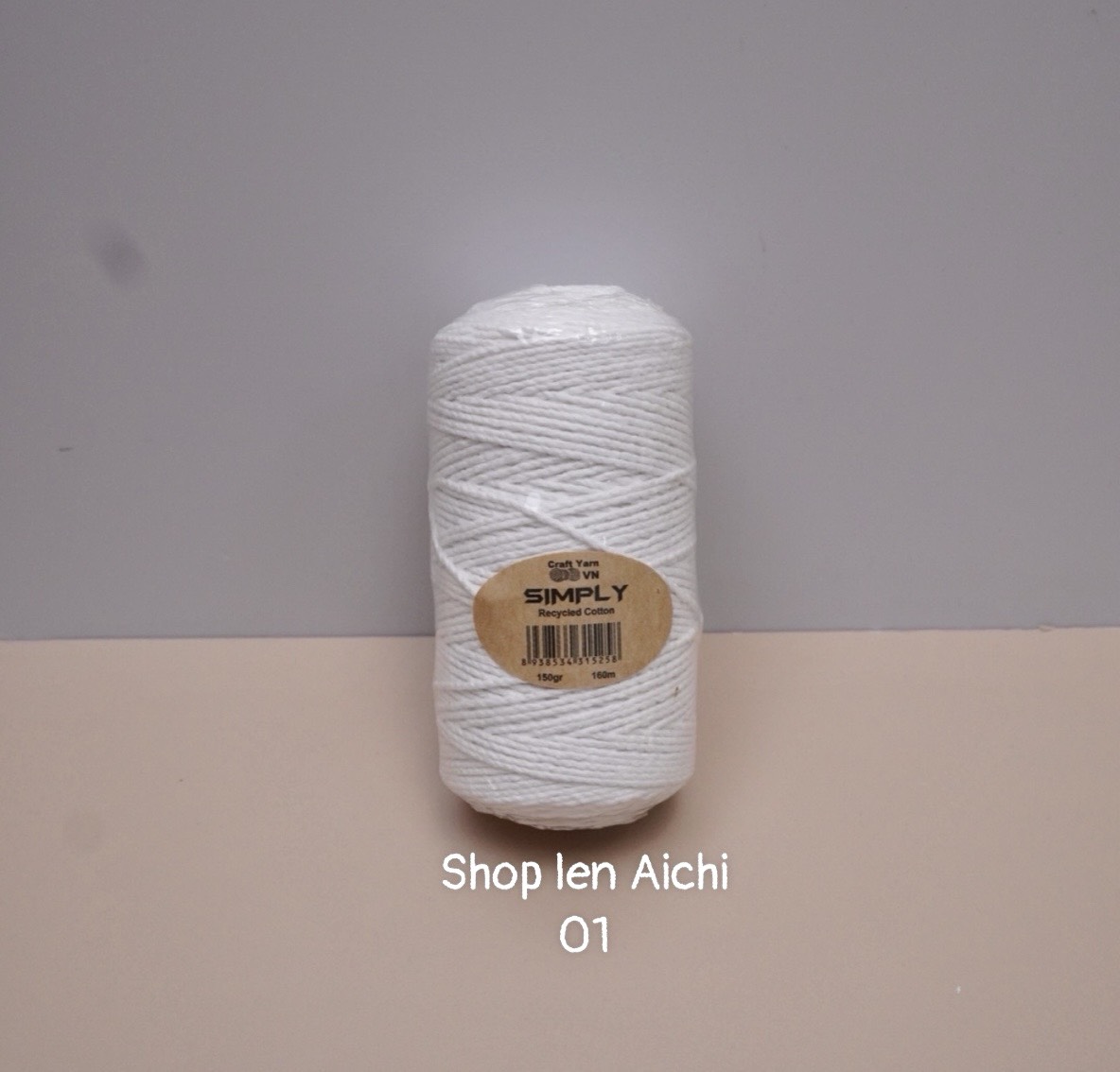 Sợi simply cotton móc túi xách túi tote mũ nón lên dáng cứng cáp chắc chắn tự nhiên