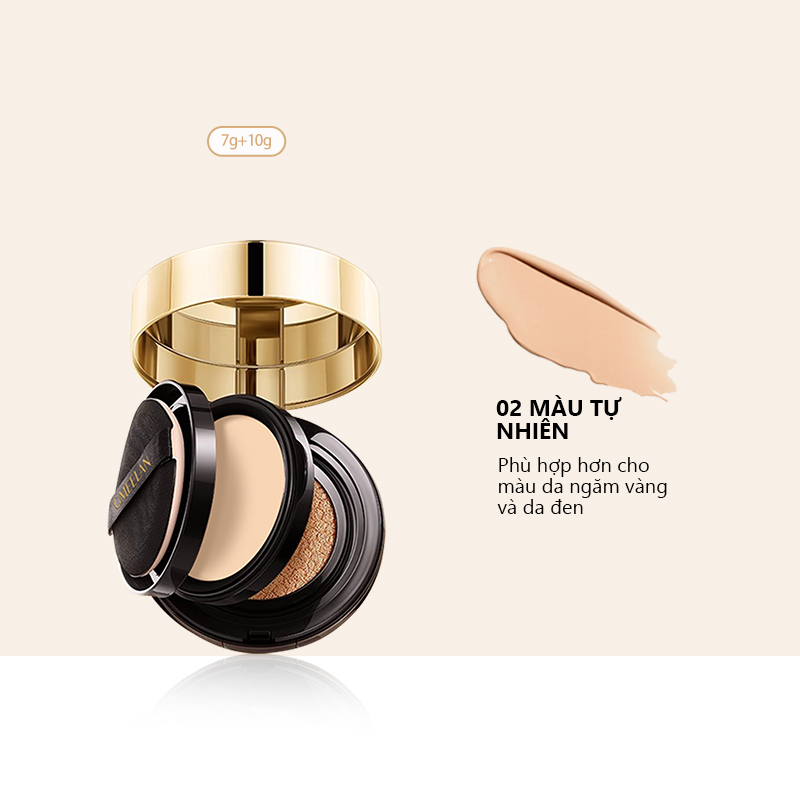 GMEELAN CUSHION ZINC PCA NẤM TRUFFLE 7g+10g Hỗ trợ lớp nền mịn mềm và hỗ trợ lâu trôi thấm nước