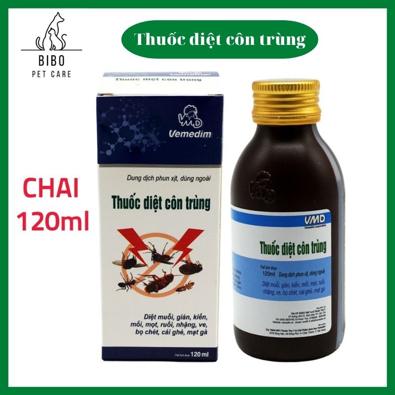 Thuốc diệt côn trùng Vemedim diệt ve bọ chét cái ghẻ mạt gà mối mọt ruồi muỗi kiến gián chai 50ml - 