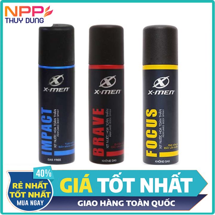 Xịt Khử Mùi Nước Hoa Toàn Thân X - Men 100Ml - Npp An Nhiên