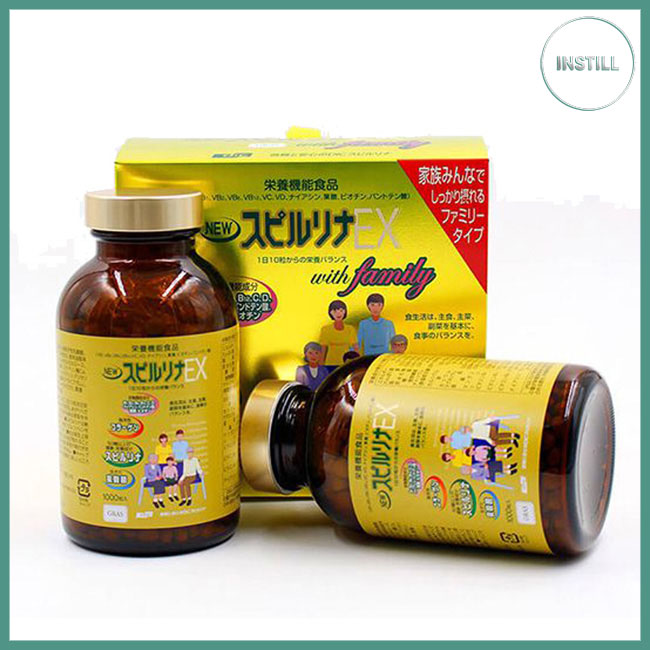 combo tảo vàng EX 150 viên + trà giảm cân Oriho Nhật Bản