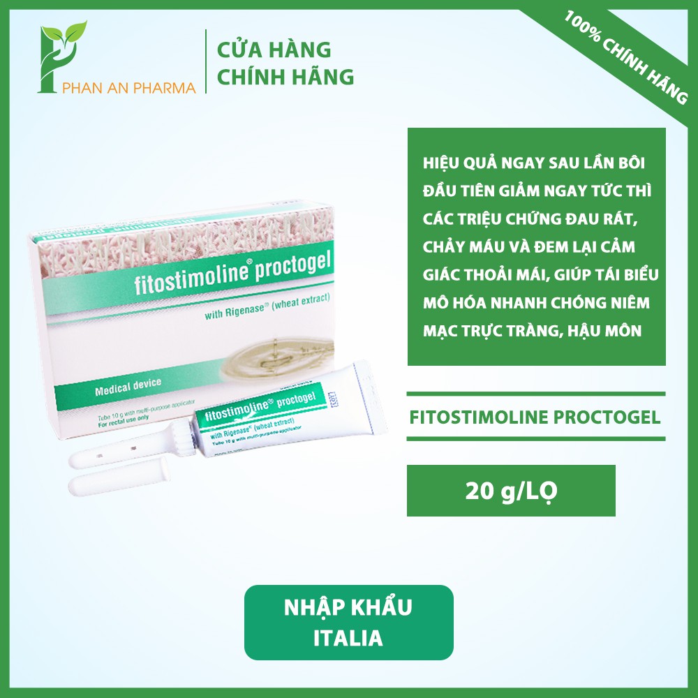 Gel Bôi Trĩ Fitostimoline Proctogel Nhập Khẩu Italia Cn121