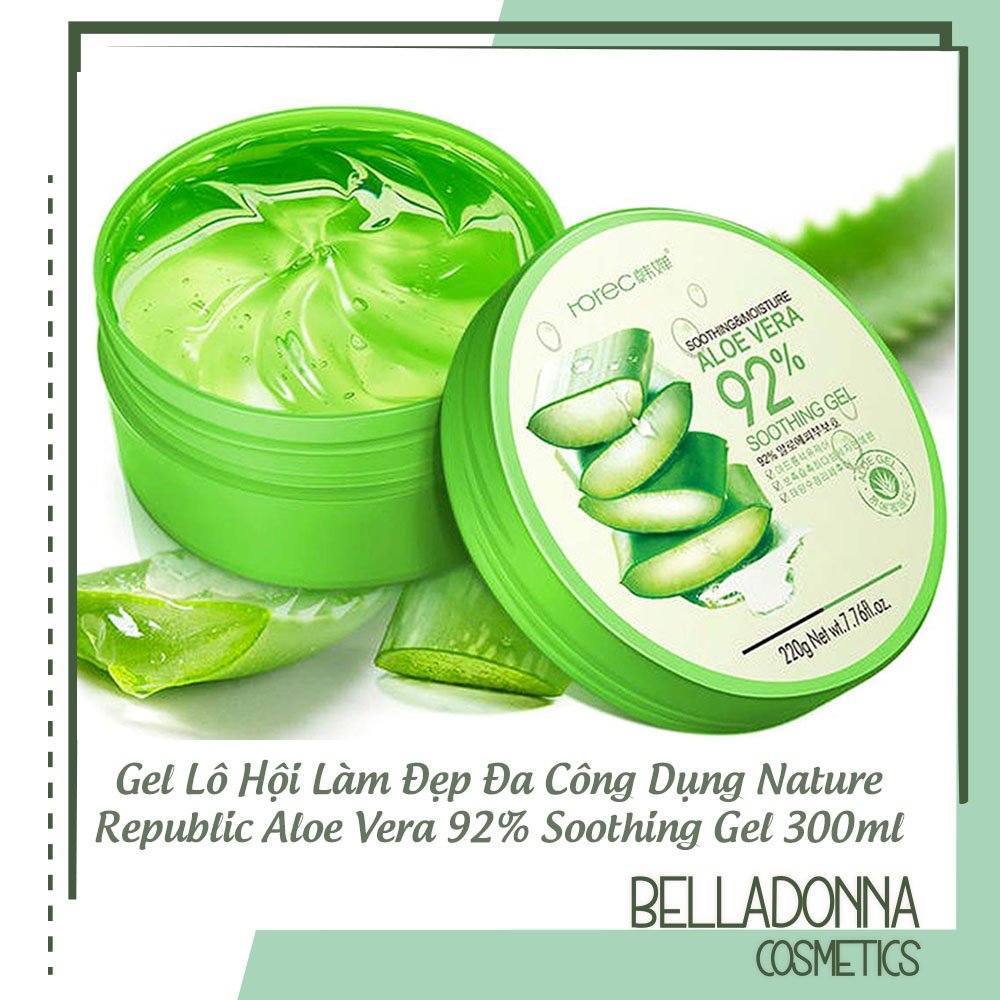 [Hcm]Gel Lô Hội Làm Đẹp Đa Công Dụng Nature Republic Aloe Vera 92% Soothing Gel 300Ml