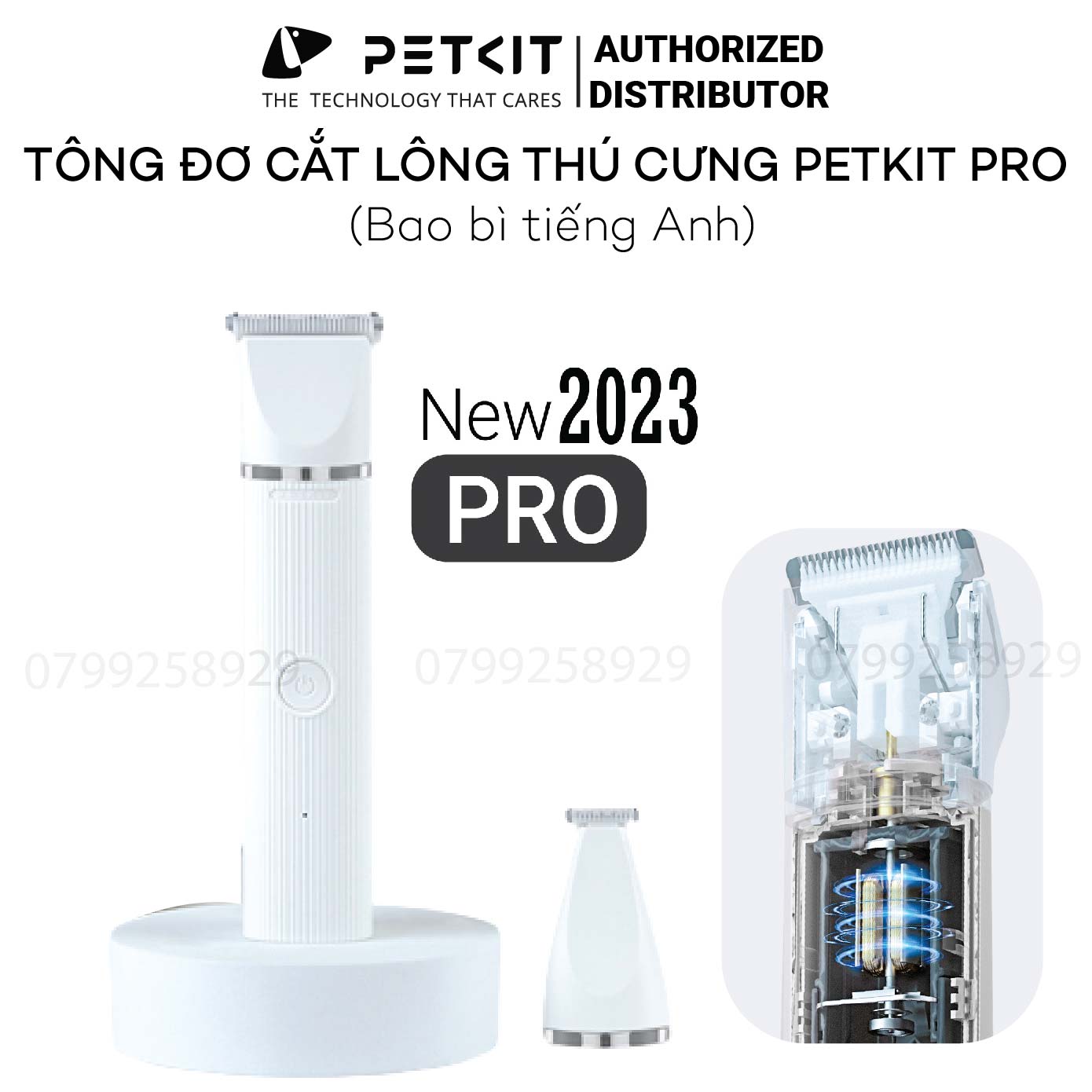 Tông Đơ Máy Cắt Tỉa Lông Chó Mèo 2 Chức Năng Petkit Bản Pro 2024 Sạc Nhanh Dùng Lâu