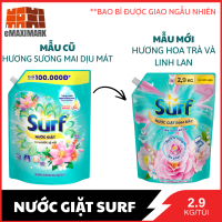 [Đổi Mẫu] Nước Giặt Surf Hương Sương Mai Dịu Mát/Hoa Trà Và Linh Lan Túi 2.9Kg