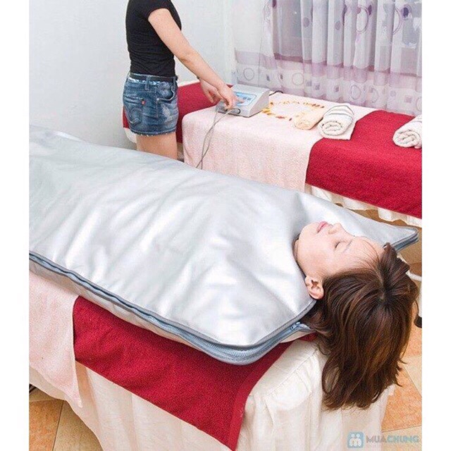 Chăn điện giảm béo hấp trắng chất liệu da PU đánh giá điện áp 220v 110v phù hợp với mọi lứa tuổi đảm bảo chất lượng