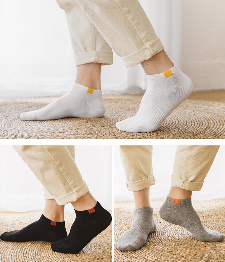 [Hoàn Tiền 15%] [ 5 đôi] Tất nam cổ ngắn chống hôi chân Zar cotton co giãn 4 chiều chất liệu mềm mịn