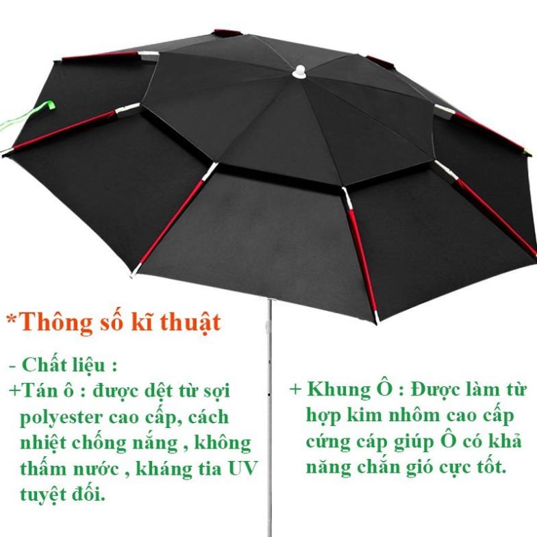 hot - Ô Câu Cá Ô Dù Che Nắng Che Mưa Ô Câu Cá 2 Tầng Dã Ngoại Cao Cấp KK14 đồ câu FISHING_HD -