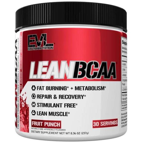[HCM]EVL - LEANBCAA Powder - Vị Fruit Punch- 30 Liều dùng - Date 9/2021 (hàng xách tay)